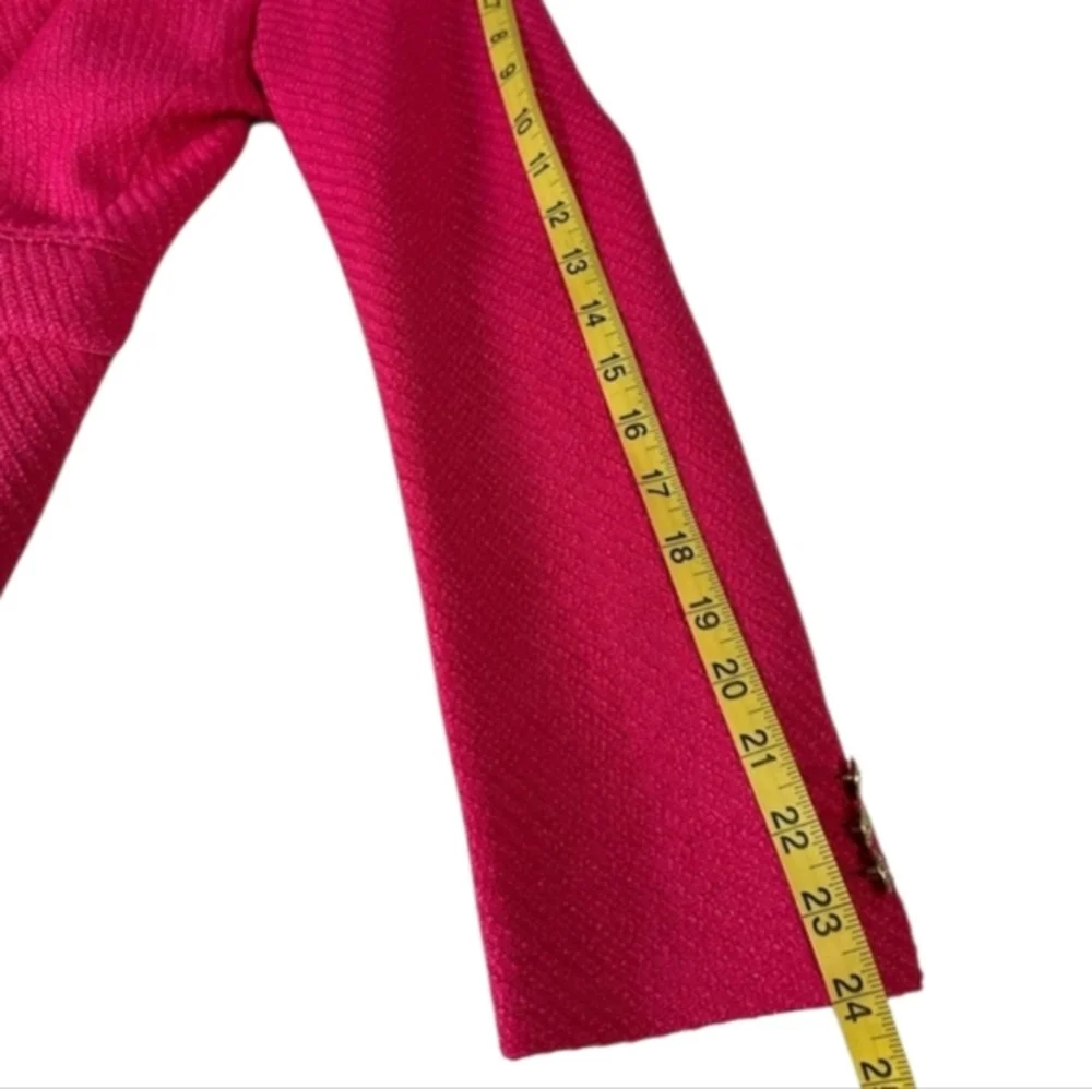 J. Crew Hot Pink Tweed Schoolboy Academia‎ Career Blazer Jacket Size 0 New